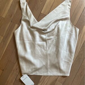 NWT Abercrombie satin cowl neck tank top